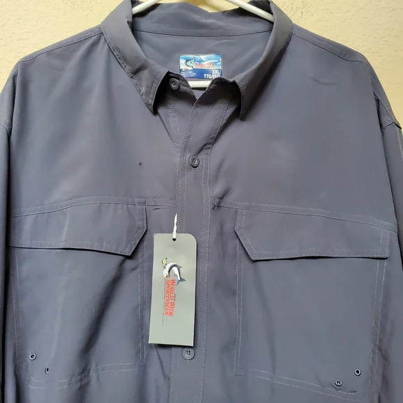 World Wide Sportsman Seacrest UPF 45+ Fishing Shirt.  Size XXL - Picture 2 of 10